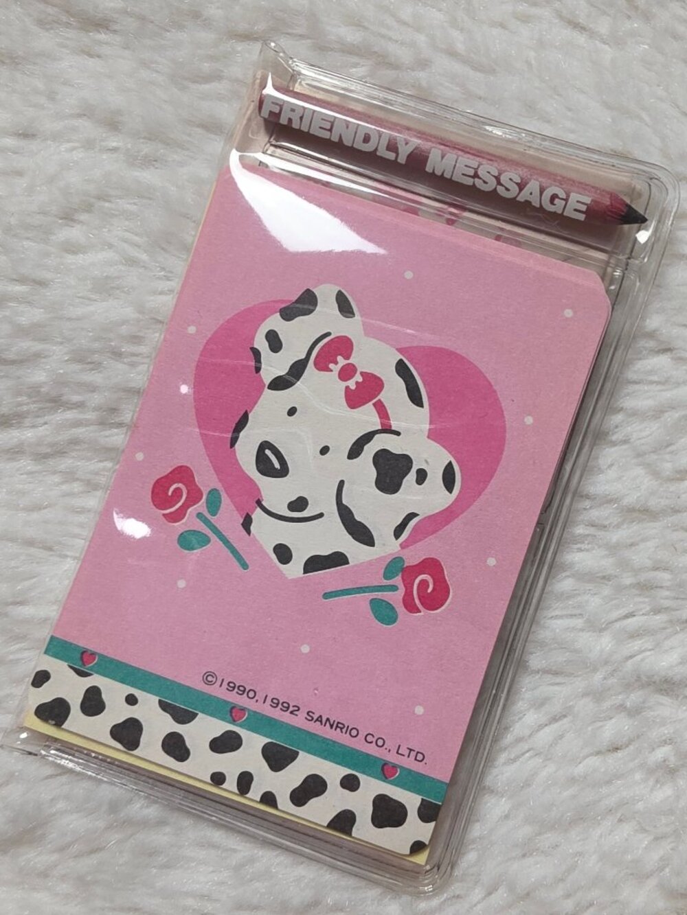 Vintage 1992 Sanrio Spottie Dottie Mini Stationery Set Bifold Pocket Letter